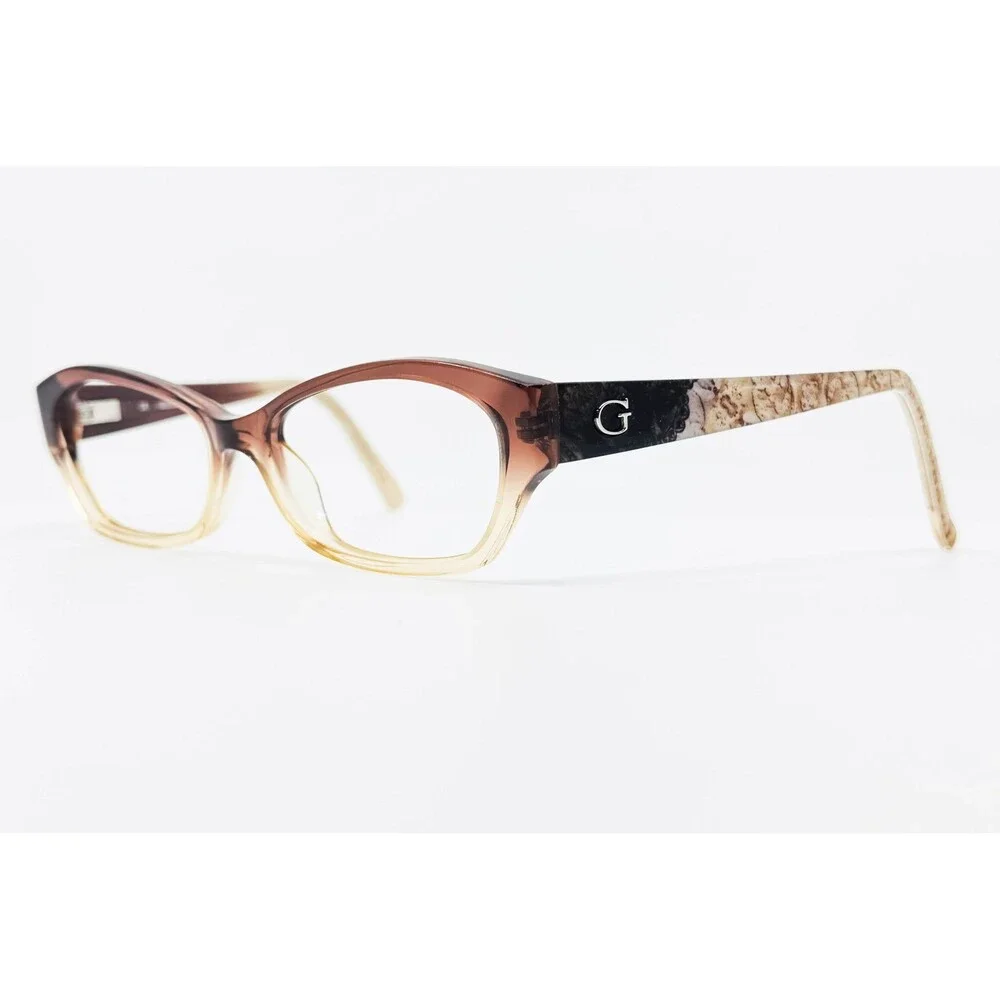 Guess Eyeglasses Womens Brown Ombre Cat Eye GU2485-3 P42 54-16-135
